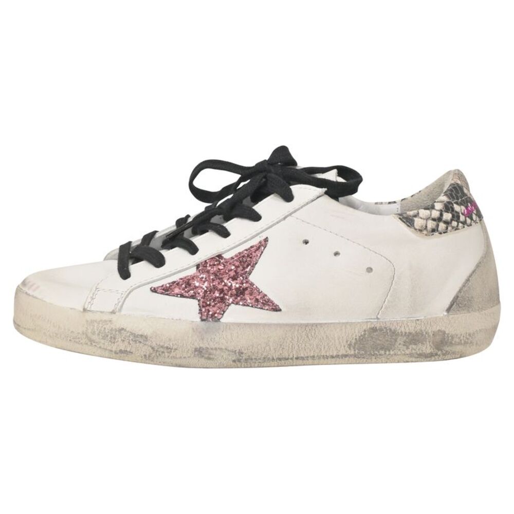 Golden Goose Superstar Low Top Sneakers in White Leather - Picture 2 of 9